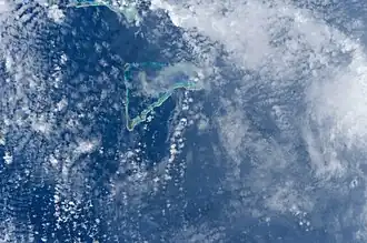 Атолл Утирик. Снимок из космоса