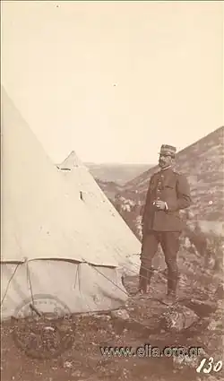 майор Николаос Влахопулос на фронте Эпира, конец 1912