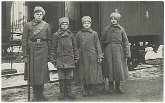 Первые пленные (?) красноармейцы в Кехра