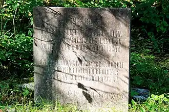 Памятник китайским красноармейцам, погибшим в борьбе за советскую власть. Деревня Висси, волость Ныо, Эстония. Разрушен в 2023 году