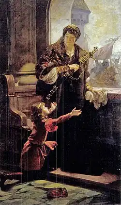 Эржебет Силадьи и её младший сын Матьяш