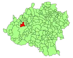 Расположение муниципалитета на карте провинции