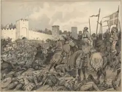 Вальдемар Аттердаг берёт Висбю. Картина Расмуса Кристиансена