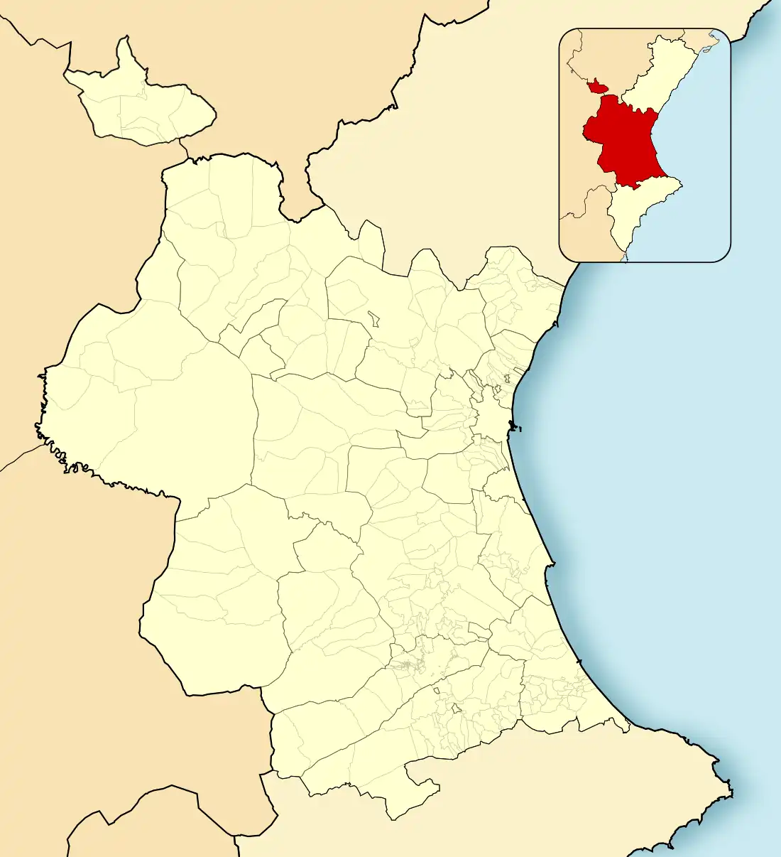 Побла-де-Вальбона на карте