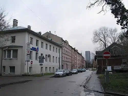 Вид улицы в Агенскалнсе