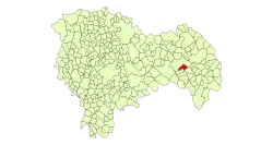 Расположение муниципалитета на карте провинции