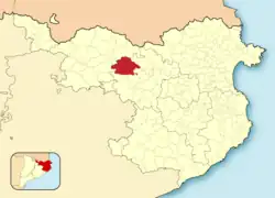 Расположение муниципалитета на карте провинции