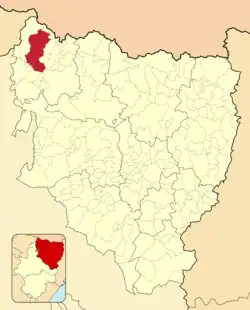 Расположение муниципалитета на карте провинции