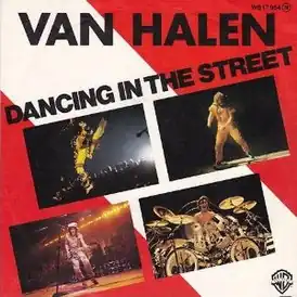 Обложка сингла Van Halen «Dancing in the Street» (1982)