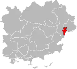 Фрежюс на карте