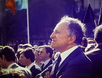 Вашку Гонсалвиш на демонстрации в Порту 5 мая 1982 года (Фото Энрики Матуша)