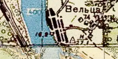 План деревни Вельца. 1941 год