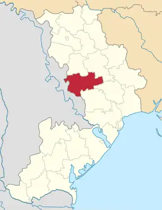 Великомихайловский район на карте