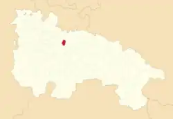 Расположение муниципалитета на карте провинции