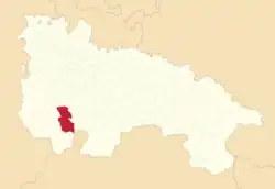 Расположение муниципалитета на карте провинции