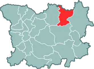 Витебский повет на карте