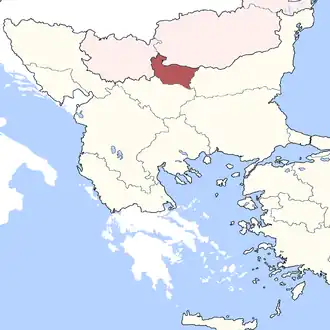 Эялет Видин на карте