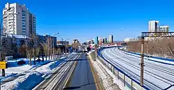 Вид на север от улицы Шевченко