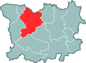 Виленское воеводство на карте