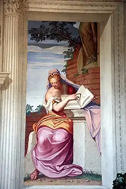 Аллегория архитектуры. 1558. Фреска. Вилла Эмо