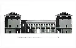 Разрез. Чертёж О. Бертотти-Скамоцци. 1781