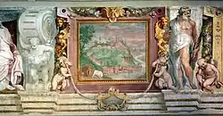 Т. Цуккаро и П. Фонтана. Деталь фресок второго этажа виллы