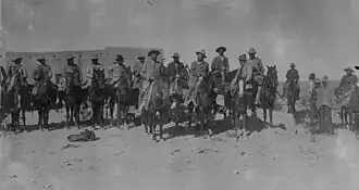 Панчо Вилья со своими бойцами.  1914 год