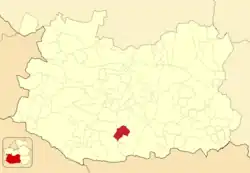 Расположение муниципалитета на карте провинции