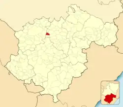 Расположение муниципалитета на карте провинции