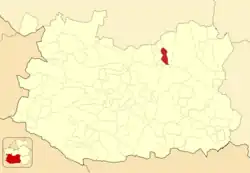 Расположение муниципалитета на карте провинции