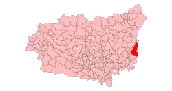 Расположение муниципалитета на карте провинции