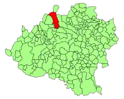 Расположение муниципалитета на карте провинции