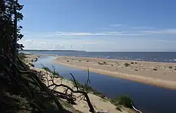 Вид на устье Витрупе летом 2016 года