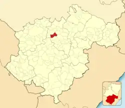 Расположение муниципалитета на карте провинции