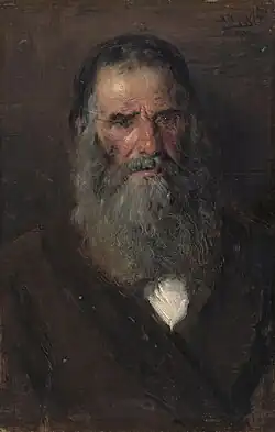 «Этюд головы старика», 1883 г. Художественный музей Кливленда, штат Огайо, США