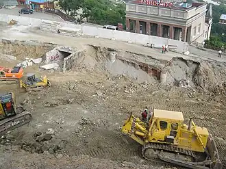 Начало строительства (август 2008)