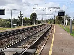 Вид на запад в сторону моста (направление на Лентварис), 2023