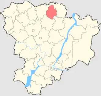 Руднянский район на карте