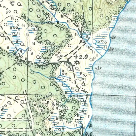 Хутор Вольный на карте 1938 года