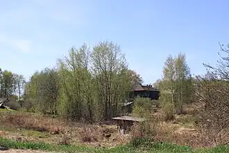 Высохшее русло Хрулёва ручья, входившего в укрепления Вологодского городища