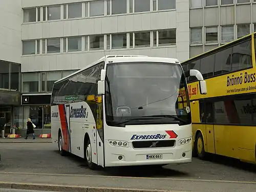 Автобус ExpressBus в г. Хельсинки
