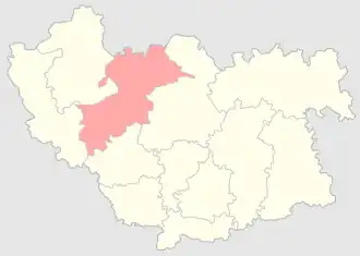 Луцкий уезд на карте