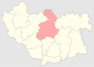 Ровенский уезд на карте