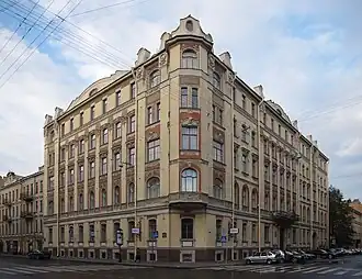 Доходный дом Муяки, месторасположение курсов с 1906 по 1914 годы.