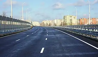 Второй эстакадный мост в Калининграде,3 декабря 2010 года.