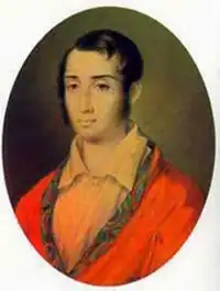 Алексей Вульф.С акварели А. И. Григорьева, 1828 года