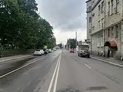 Вид улицы от д. 24 в сторону Ленинградского проспекта