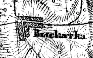 Деревня Выскатка на карте 1919 года