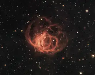 Инфракрасное изображение туманности вокруг WR 102