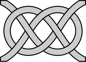 Равная тяга должна быть обязательно за все 4 конца декоративного узла «Жозефина»